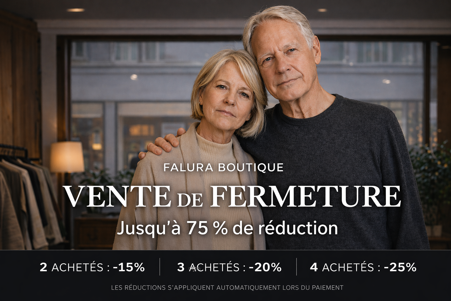 Falura Boutique Vente de Fermeture