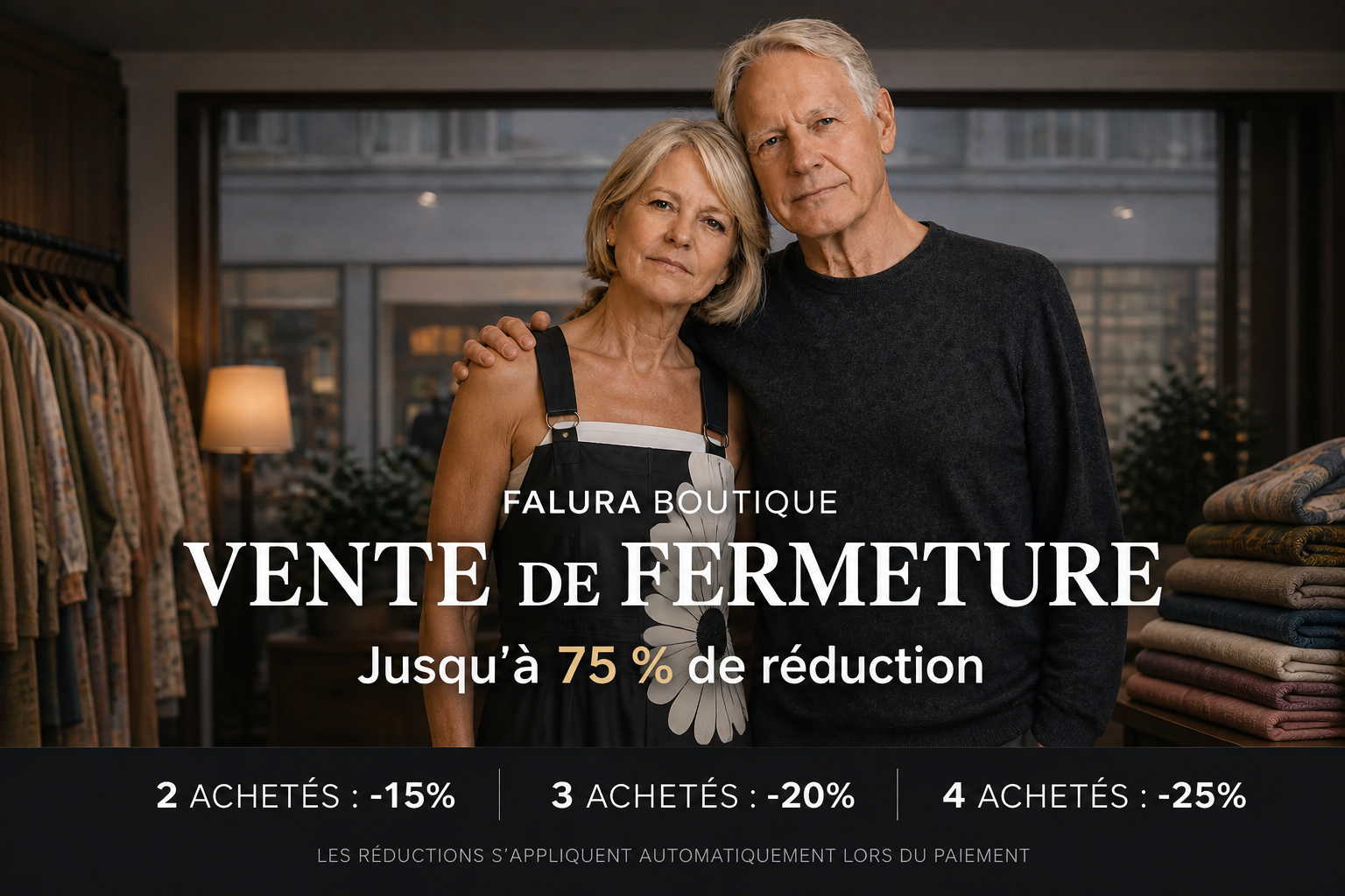 Falura Boutique Vente de Fermeture