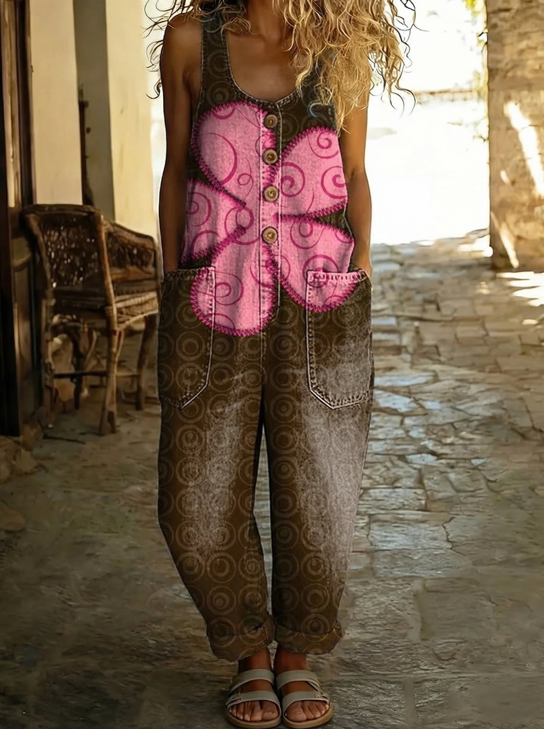 Marron Chocolat et Rose / S